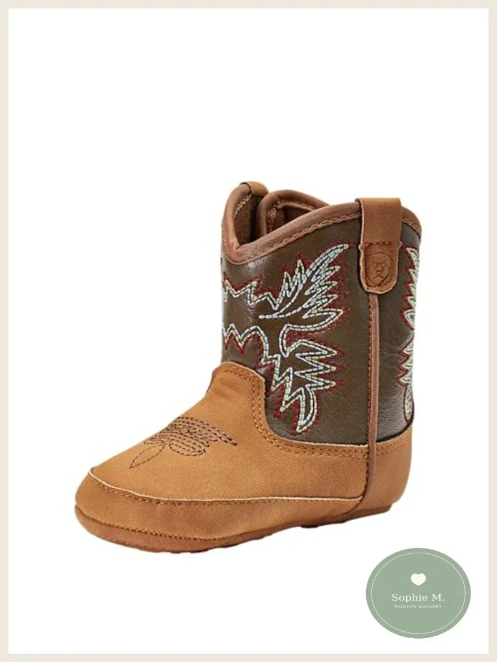 ARIAT Infant Unisex Western Boots Pull-On Hook Eye Closure Ankle Bootie